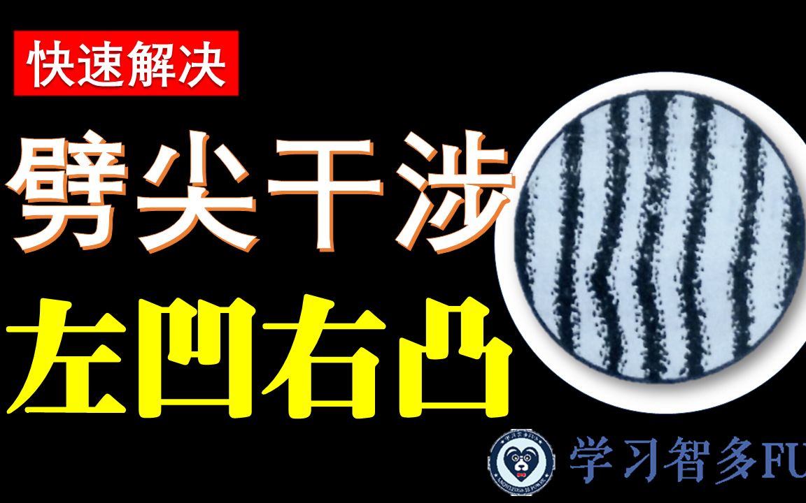 【智多FUN】高中物理 高二选修一用干涉法检查平面、薄膜干涉、劈尖干涉、左凹右凸等问题详解（萌妹版）