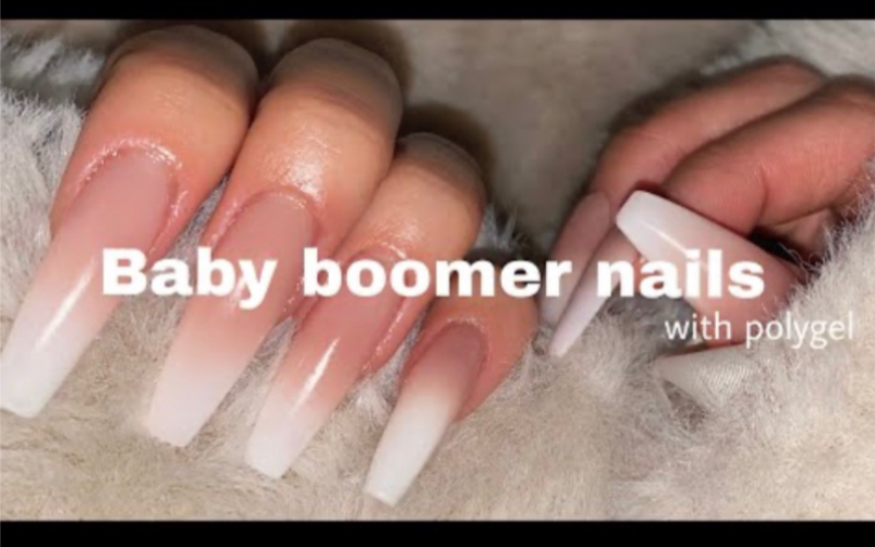 韩系美甲 欧美裸色渐变延长美甲baby Boomer Nails 美甲教程 哔哩哔哩 つロ干杯 Bilibili