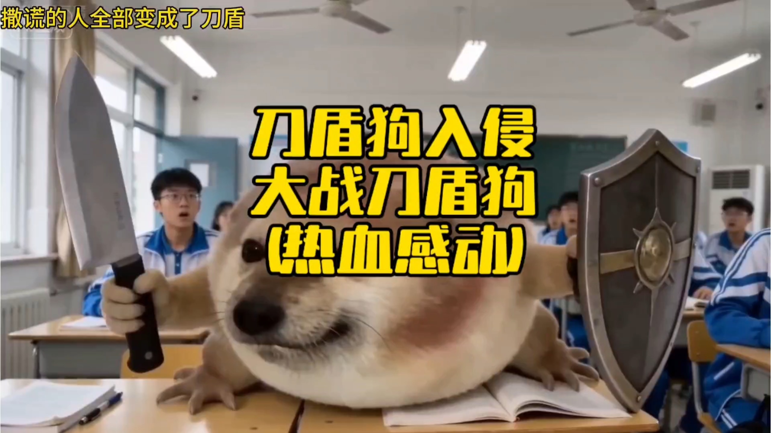 刀盾狗入侵，结局感动