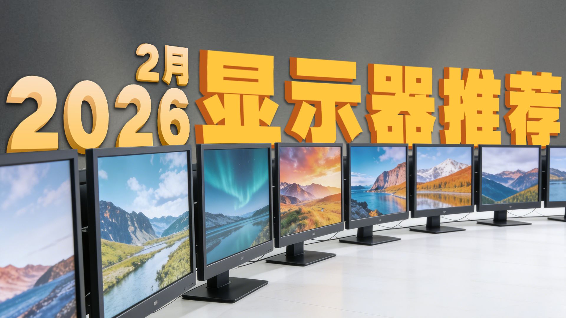 【2026年2月显示器推荐】实测+实拍+实用，这才是显示器推荐的标准答案！