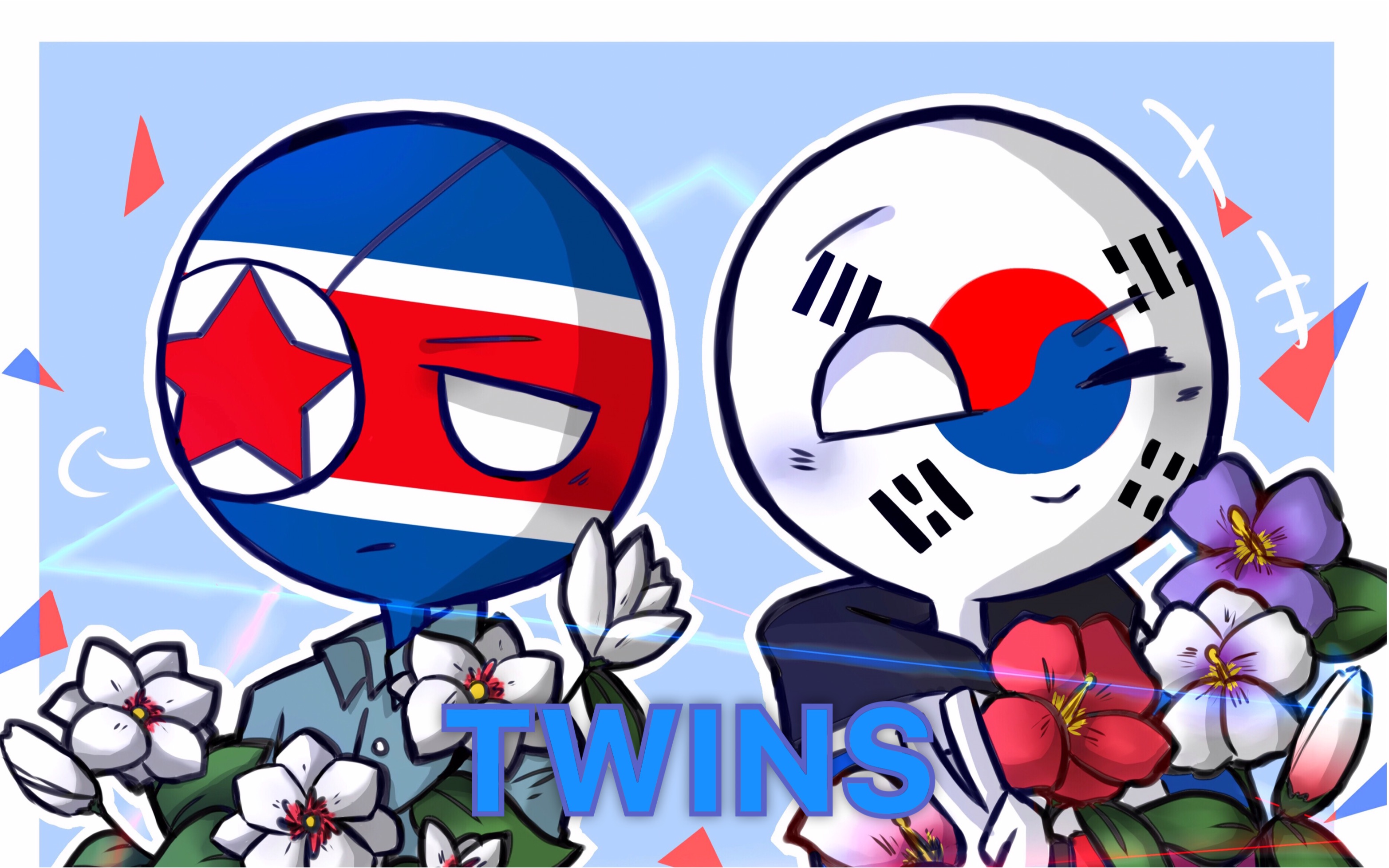 【PERLITE】CountryHumans—TWINS 绘画过程哔哩哔哩bilibili