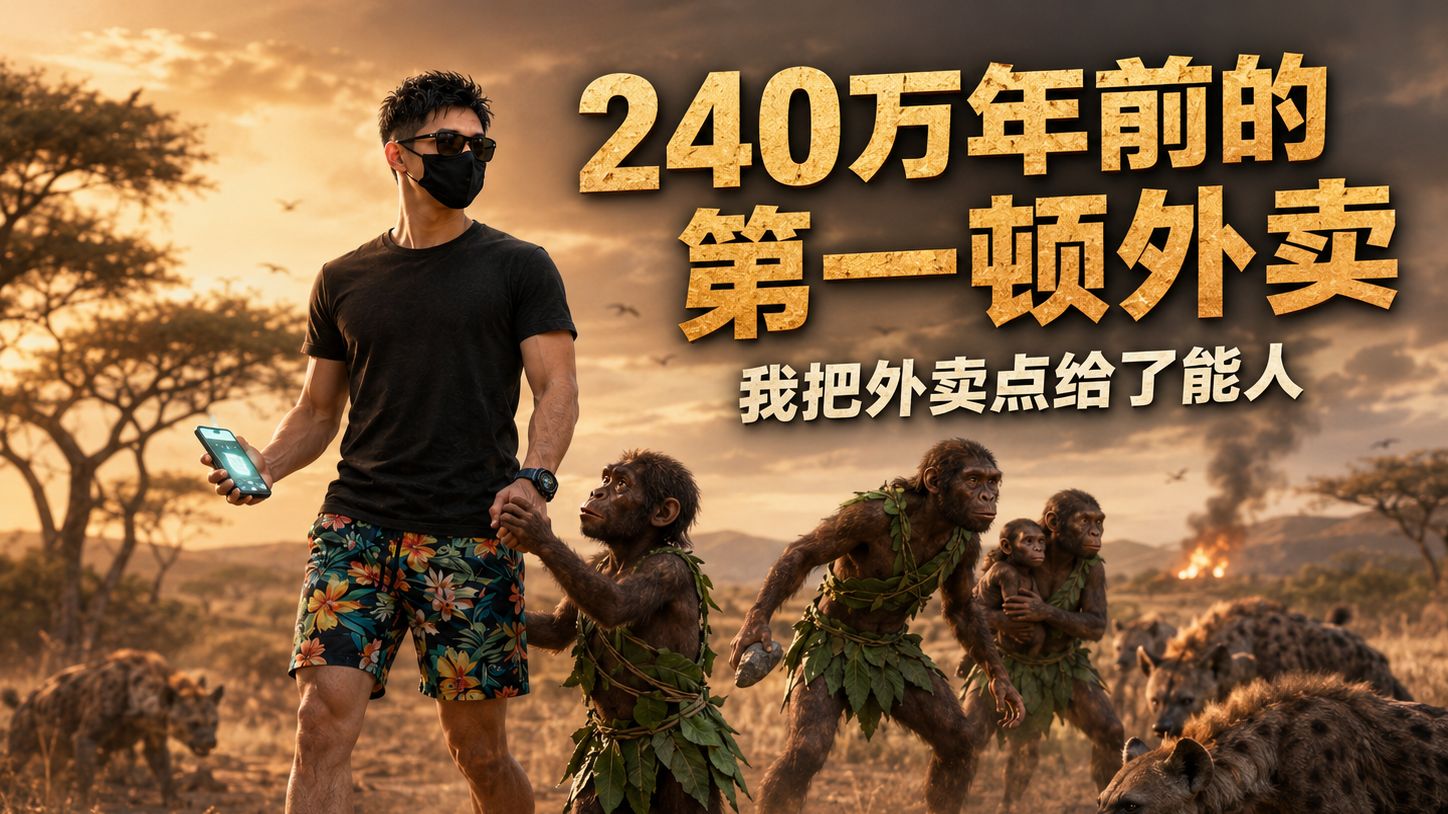 在240万年前的非洲大草原，和古猿人一起吃火锅是什么体验。