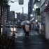 高清日本街头散步长视频，下雨白噪音第一视角