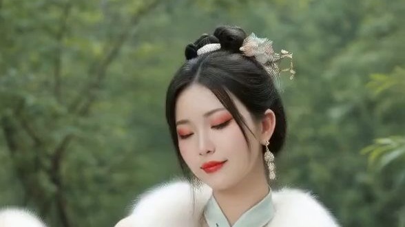 药园外的棉花地丰收了 非常棒 筑基中期女散修开心的舞