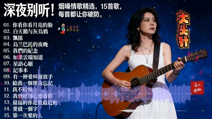 爷青回！烟嗓情歌精选，15首经典，带你回到听歌的年代。
