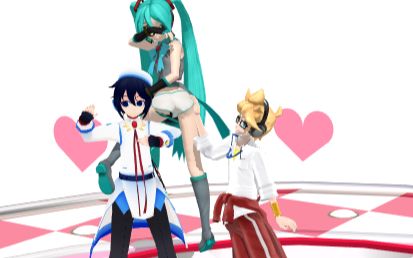 【v家mmd】初音:没想到你俩竟是这样的镜音连和徵羽摩柯!