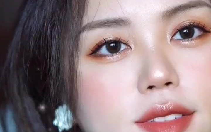 湿漉漉约会妆教程99超温柔的蜜桃奶茶妆#日常妆