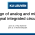 Design of Analog and Mixed-Signal Integrated Circuits - KU L