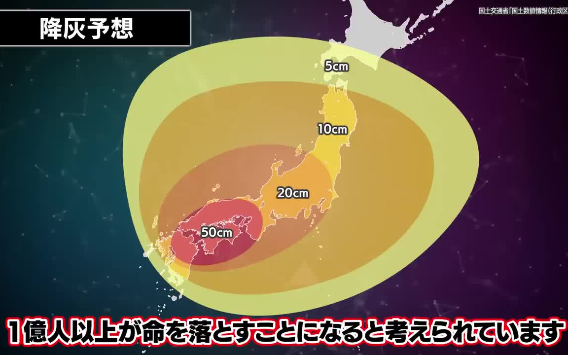 【地理】1亿国民死亡! 破火山口形成----远超富士山大喷火300倍规模的大喷发