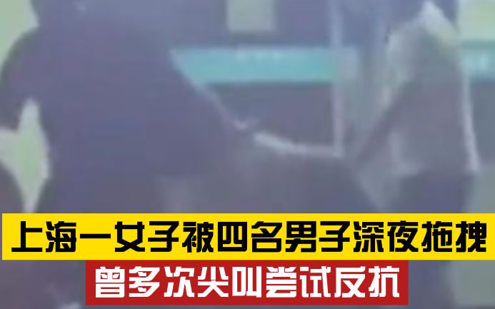 你怎么看？上海一女子深夜被四名男子拖拽 曾不断尖叫并尝试坐地不走 警方：已介入处理