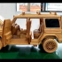 【木雕】大佬制作奔驰G500 4x4² 木质模型车 | 作者：Woodworking Art
