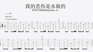 沦陷吉他歌曲谱_沦陷歌曲(2)