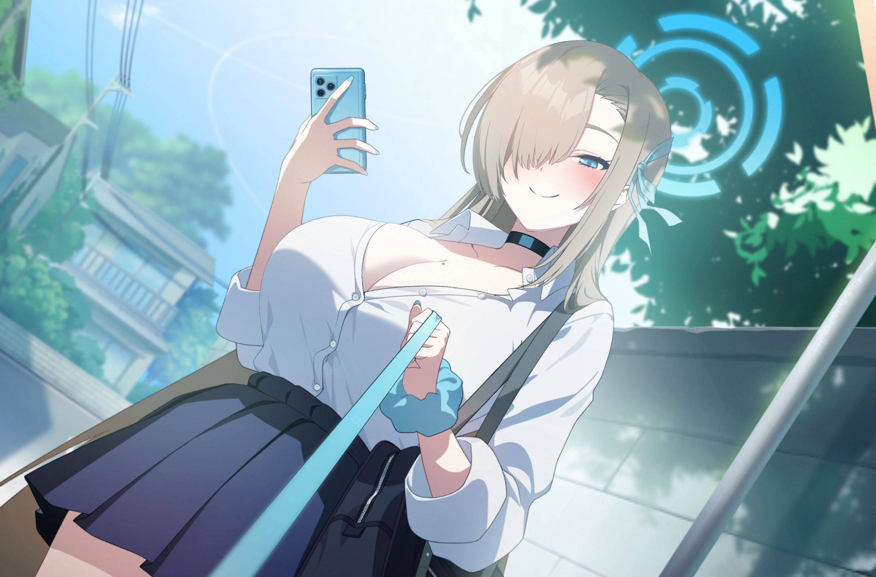 【碧蓝档案】[回忆大厅] 一之濑明日奈 校服 Live2D 动态壁纸 (4K&60FPS)