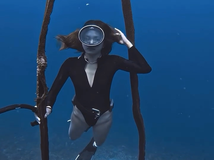 The light beneath the sea is scattered stardust, And I am the dust passing through them. #WildEnough #FreedomShots #NewTravelVlogStyle #AGreatBodyRequiresConstantSculpting