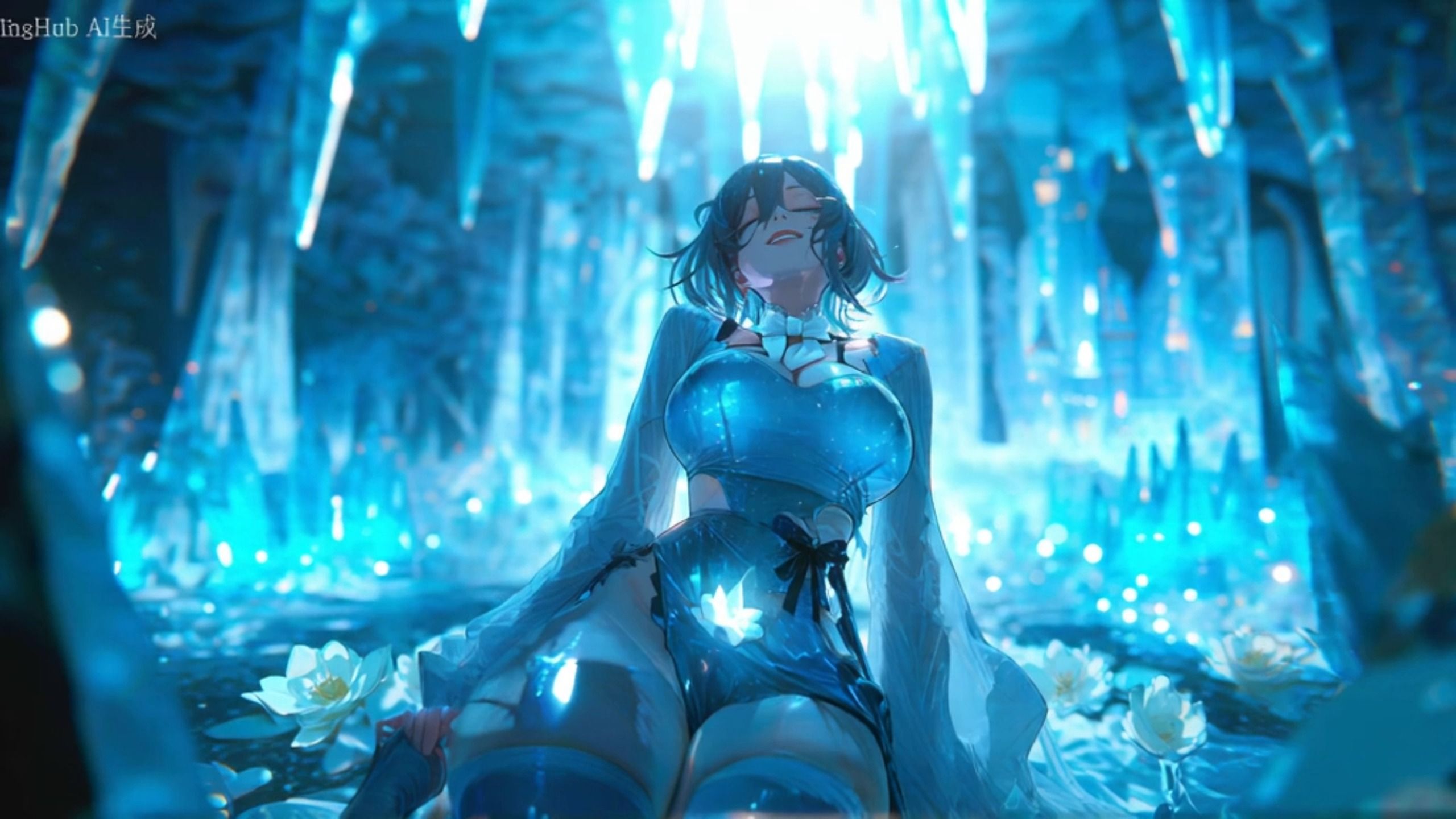 冰 晶 室 女 AI 高清壁纸