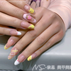 【客照】可爱的【奶油草莓➕轻松熊】手绘美甲