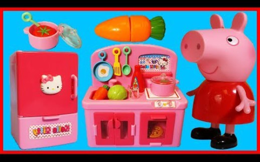 小猪佩奇用HelloKitty厨房给大家做寿司