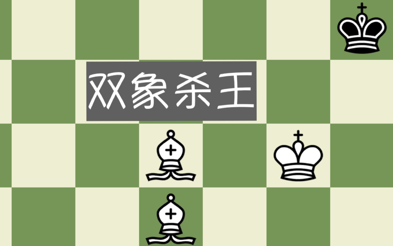 【中级教学】国际象棋残局 -- 双象杀王