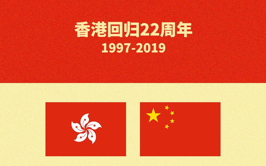 混剪庆祝香港回归22周年