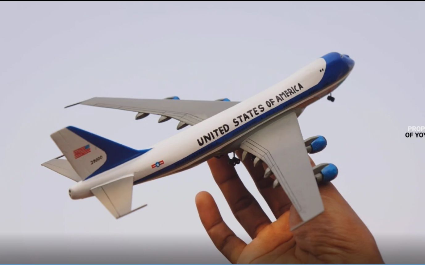 【雪糕棒DIY】用雪糕棒制作一架波音 747-200 空军一号