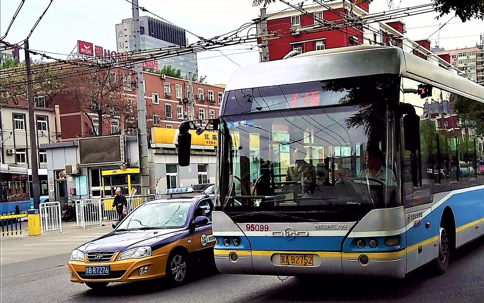 【电车@n14】北京公交115路(康家沟→东黄城根北口)全程副驾驶视角pov
