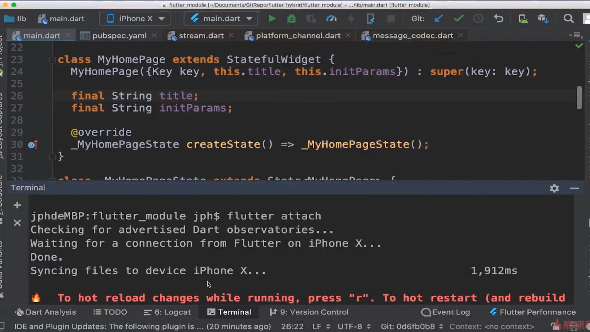 10-6 Flutter iOS混合开发实战-调试与发布【iOS技术与Flutter融合】_