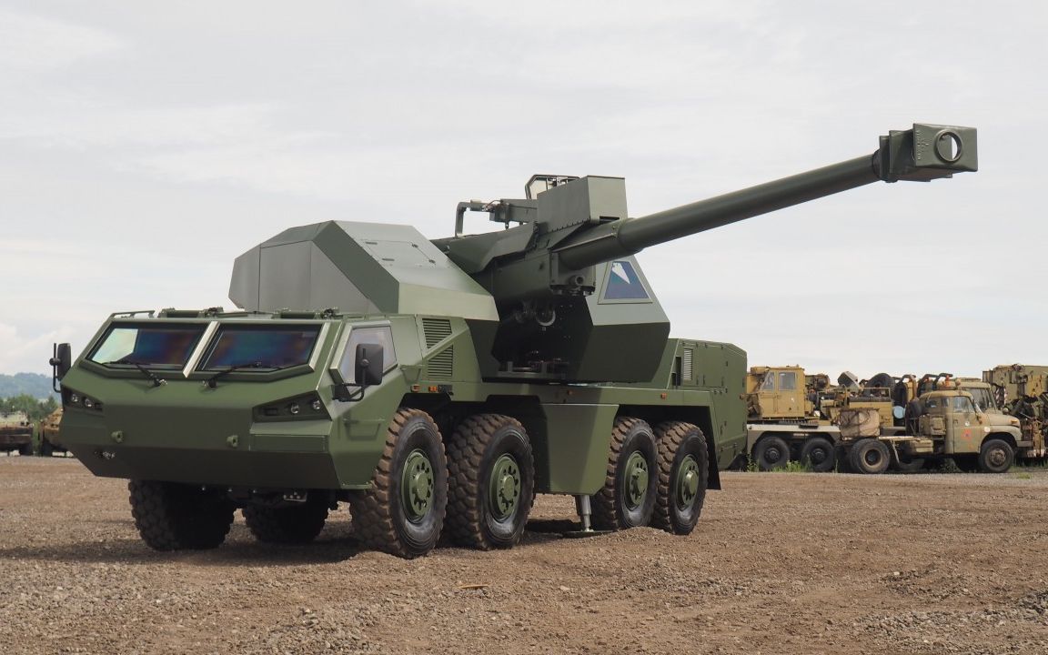 捷克新推出的155mmDITA自行火炮，无人炮塔，科幻外形