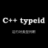 c++ typeid：运行时类型判断