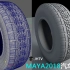 maya2018 汽车轮胎建模教学