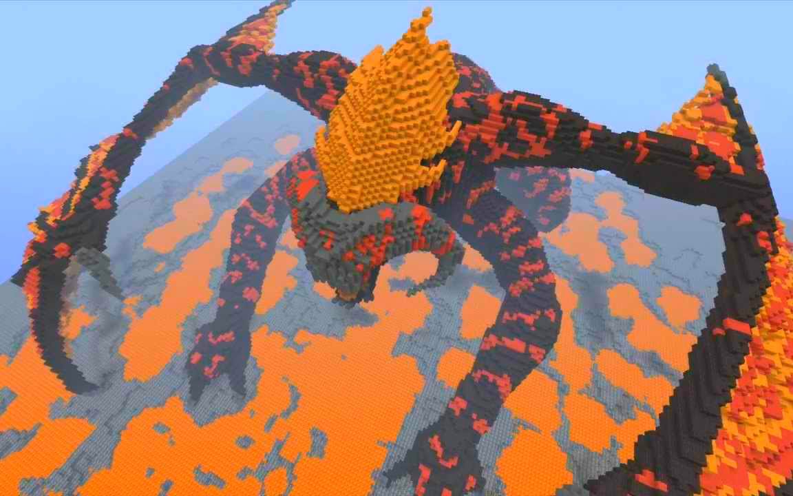 史上最酷最恐怖的怪物—炎魔巴洛克，从岩浆中爬出，全身冒火！