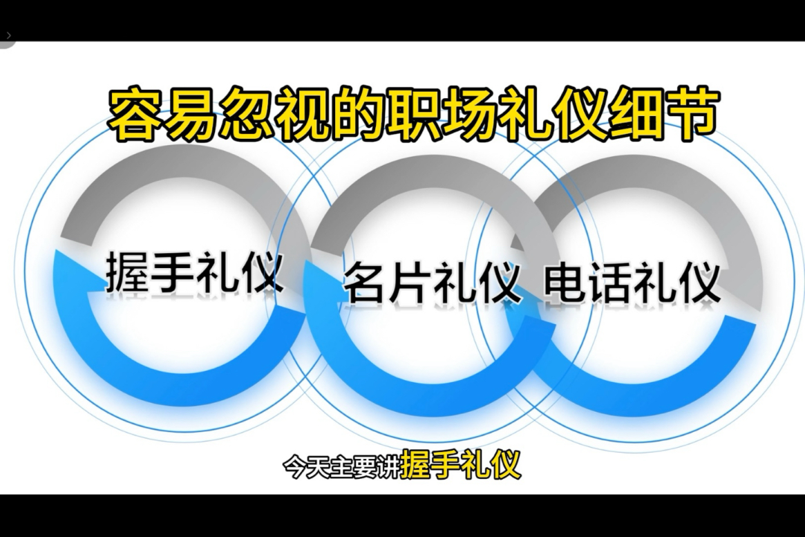 容易被忽视的“职场礼仪细节”-（握手礼仪、名片礼仪、电话礼仪）