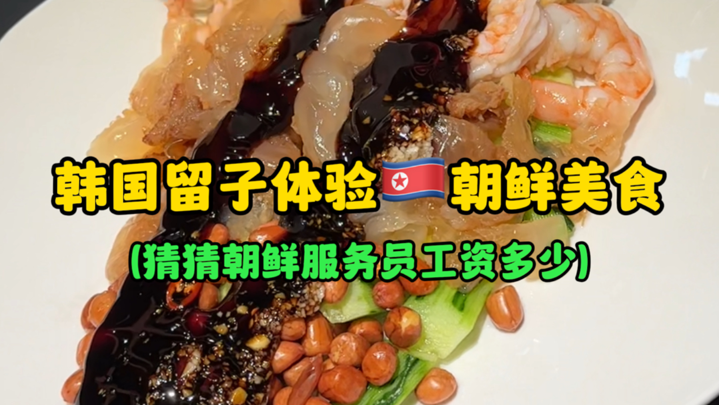 韩国留子体验朝鲜美食（猜猜朝鲜服务员工资多少？）