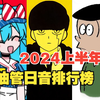 老外都在听些啥？2024上半年油管日音排行榜TOP30（2024年8月最新版，新增与老版的排名变化