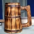 【原创DIY】做个维京风格的木啤酒杯，虽然up不喝酒