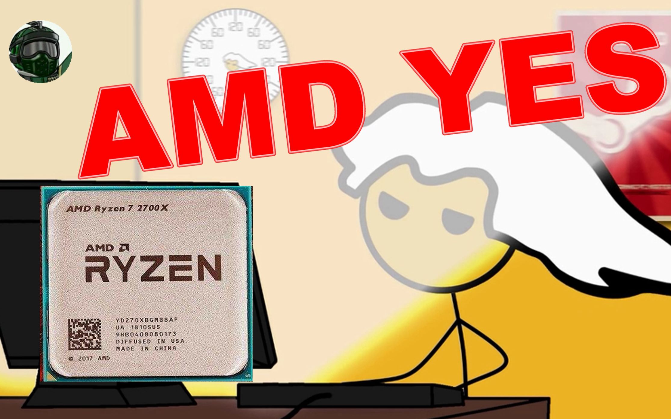 当你的CPU从E3 换成了R7 2700X，AMD YES ！_哔哩哔哩_bilibili