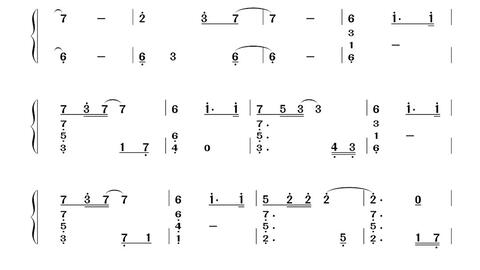 流行歌曲钢琴曲谱大全_初学者钢琴曲谱大全(3)