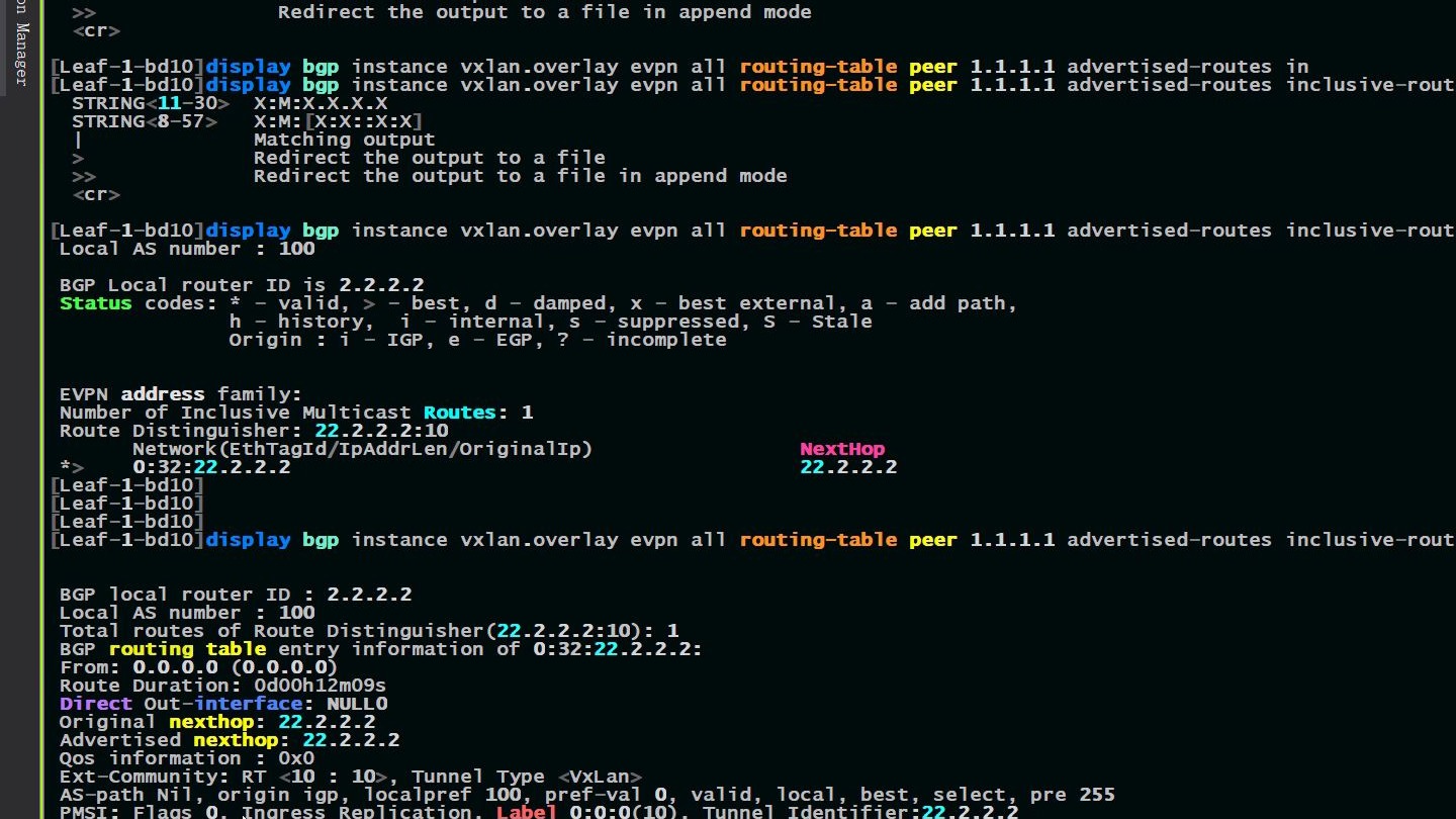 BGP EVPN协议部署分布式VxLAN业务网关（1）
