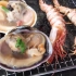 日本碳烤海鲜超级大扇贝大鲍鱼大生蚝龙虾大虾等一口塞不完超满足