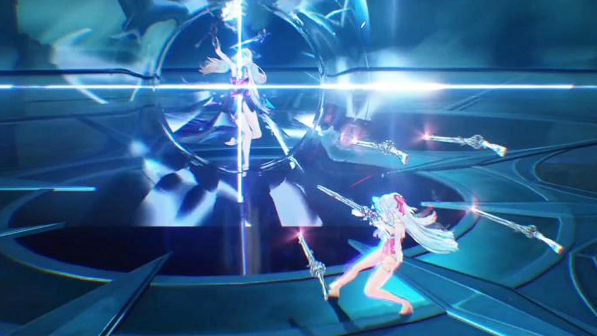 独一无二的战斗法则，宛若舞蹈的枪斗术 [4K/无UI] 柯莱塔/赞妮VS全息大卡