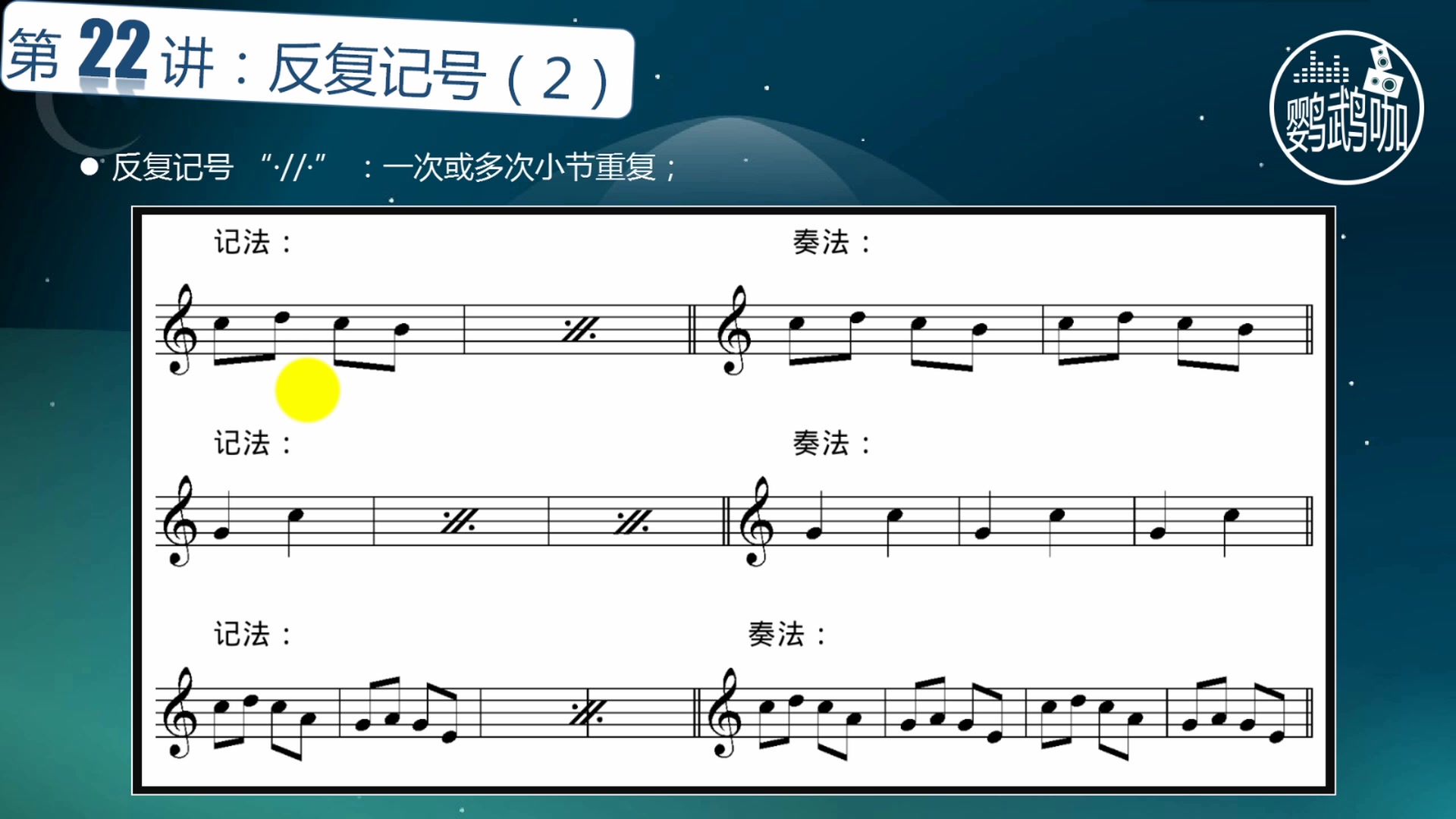 音乐理论基础22 反复记号