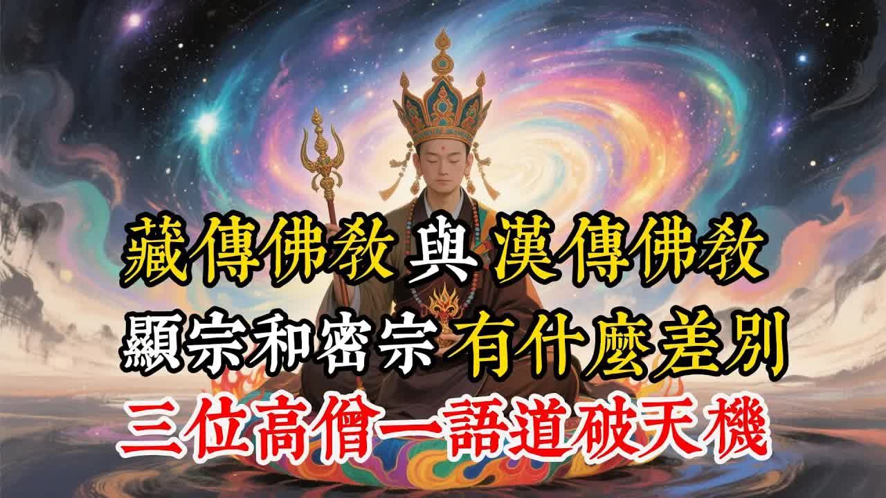 藏传佛教与汉传佛教，显宗和密宗有什麽差别，三位高僧道破天机