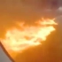 机舱内乘客拍摄俄罗斯航空SSJ-100客机降落后机翼起火全过程