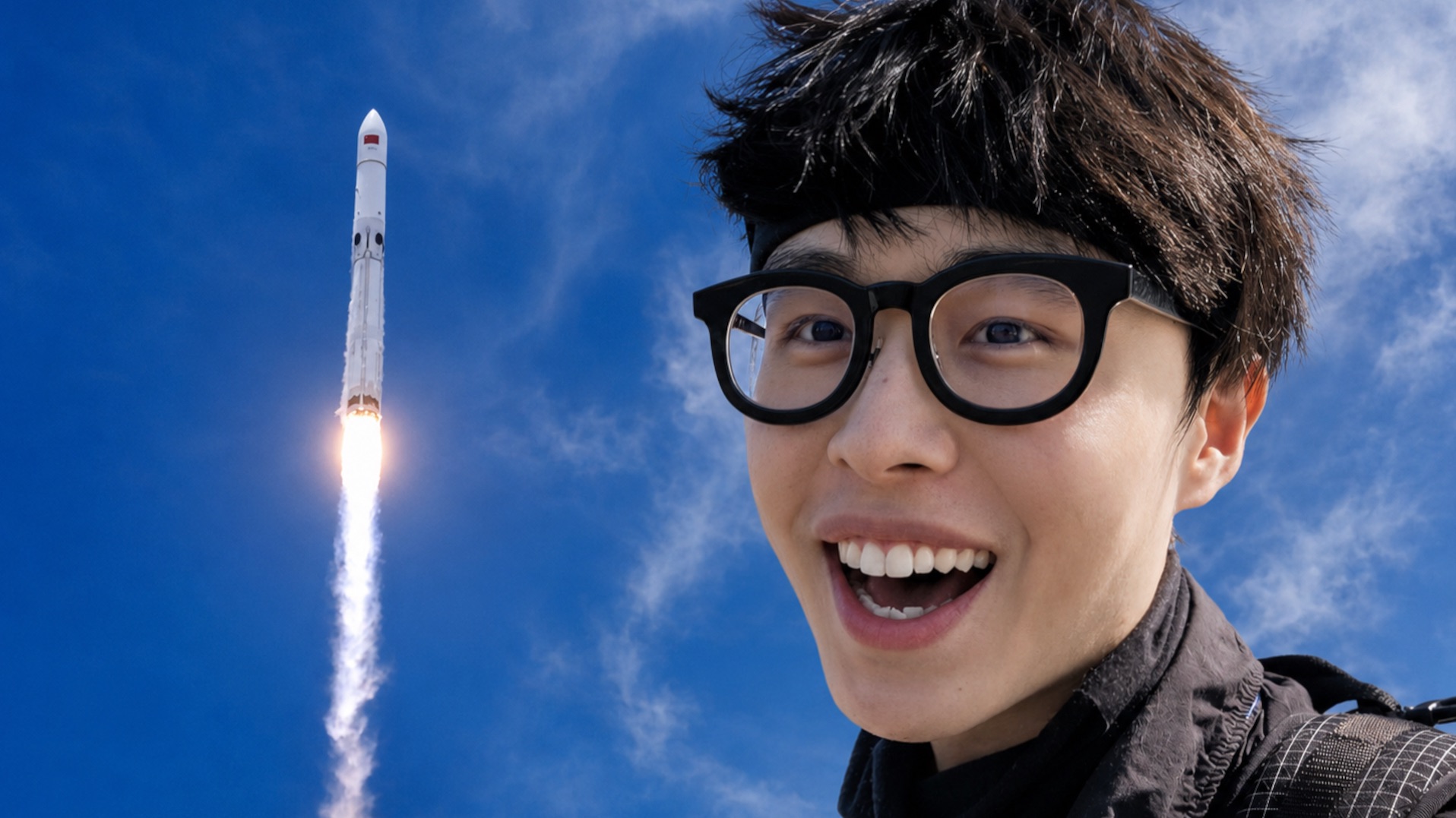 拍到了！中国第一枚可回收火箭，我们成功了！