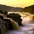黄河壶口瀑布，十一期间水量大增，排山倒海,气势如虹