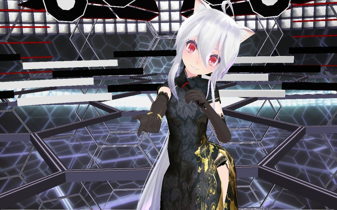[mmd]弱音小姐姐,黑丝?旗袍?诱惑?