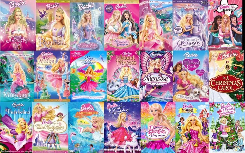 Barbie 芭比电影DVD封面（20012017）经典/童年回忆_哔哩哔哩 (゜゜)つロ 干杯bilibili