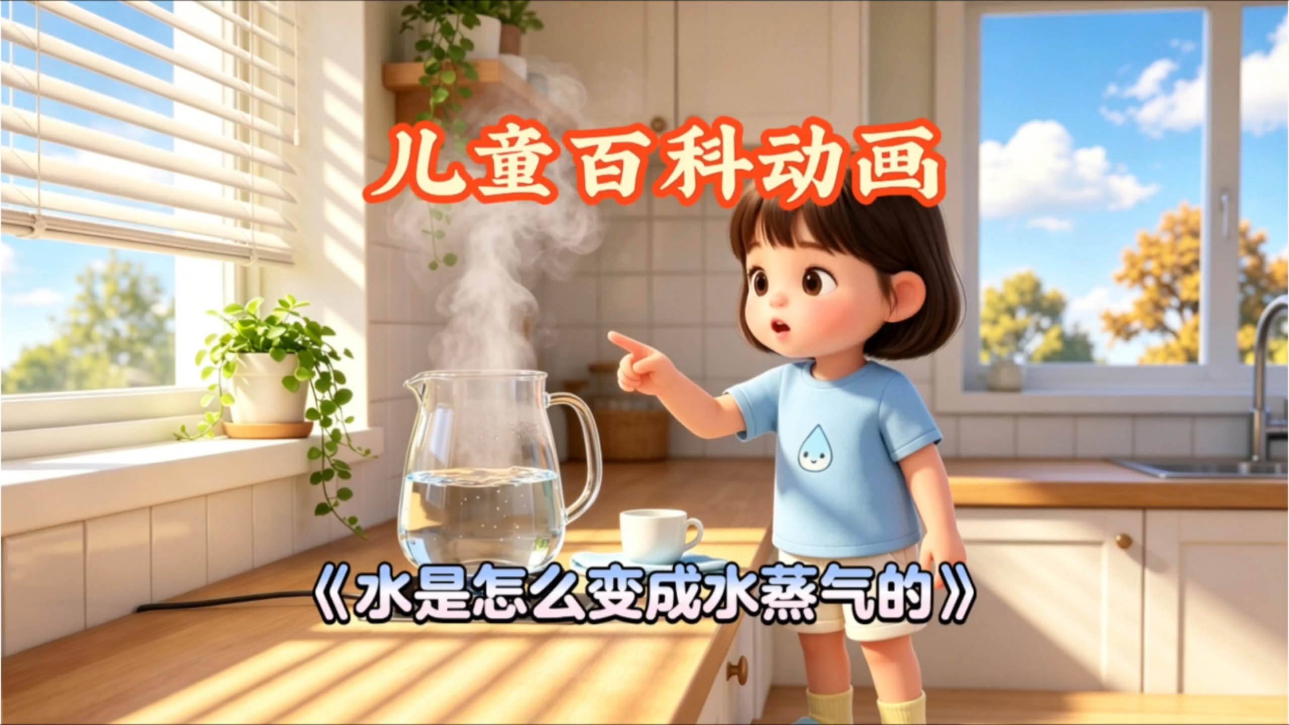 儿童百科动画《水是怎么变成水蒸气的》