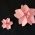 香香手工：学了这么多的折纸樱花，今天再来学一种做法，更清新漂亮