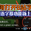 网页端如何打开B站视频的字幕