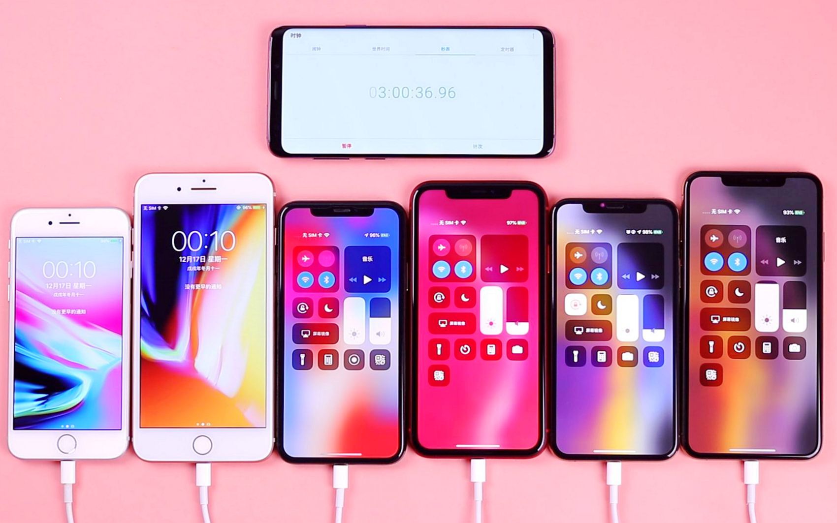 iphone8,8p,x,xr,xs,xs max充电速度大比拼:谁最先充好?